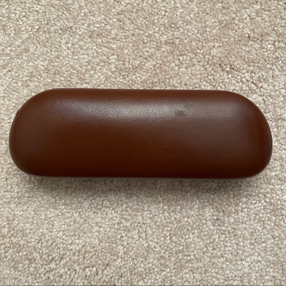 Brown leather Brooks Brothers glasses case - Picture 3 of 7